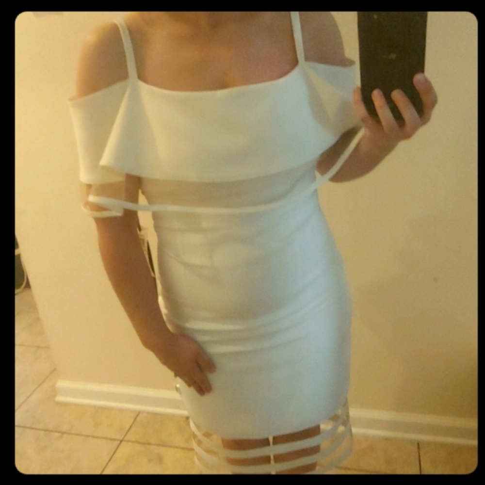 Off White Evening Dress